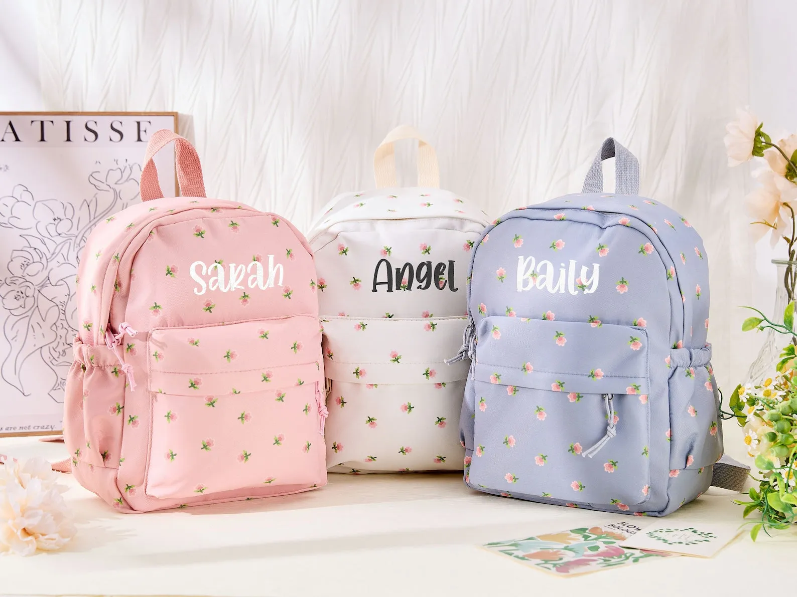 Personalized School Bag for Kids, Custom Name Toddler Backpack,Embroidered Backpack,Back to School Gifts,Perfect Gift for Toddlers and Girls