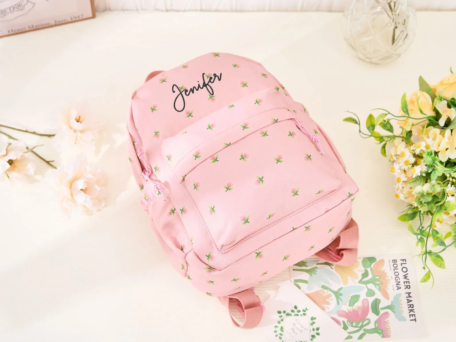 Personalized School Bag for Kids, Custom Name Toddler Backpack,Embroidered Backpack,Back to School Gifts,Perfect Gift for Toddlers and Girls
