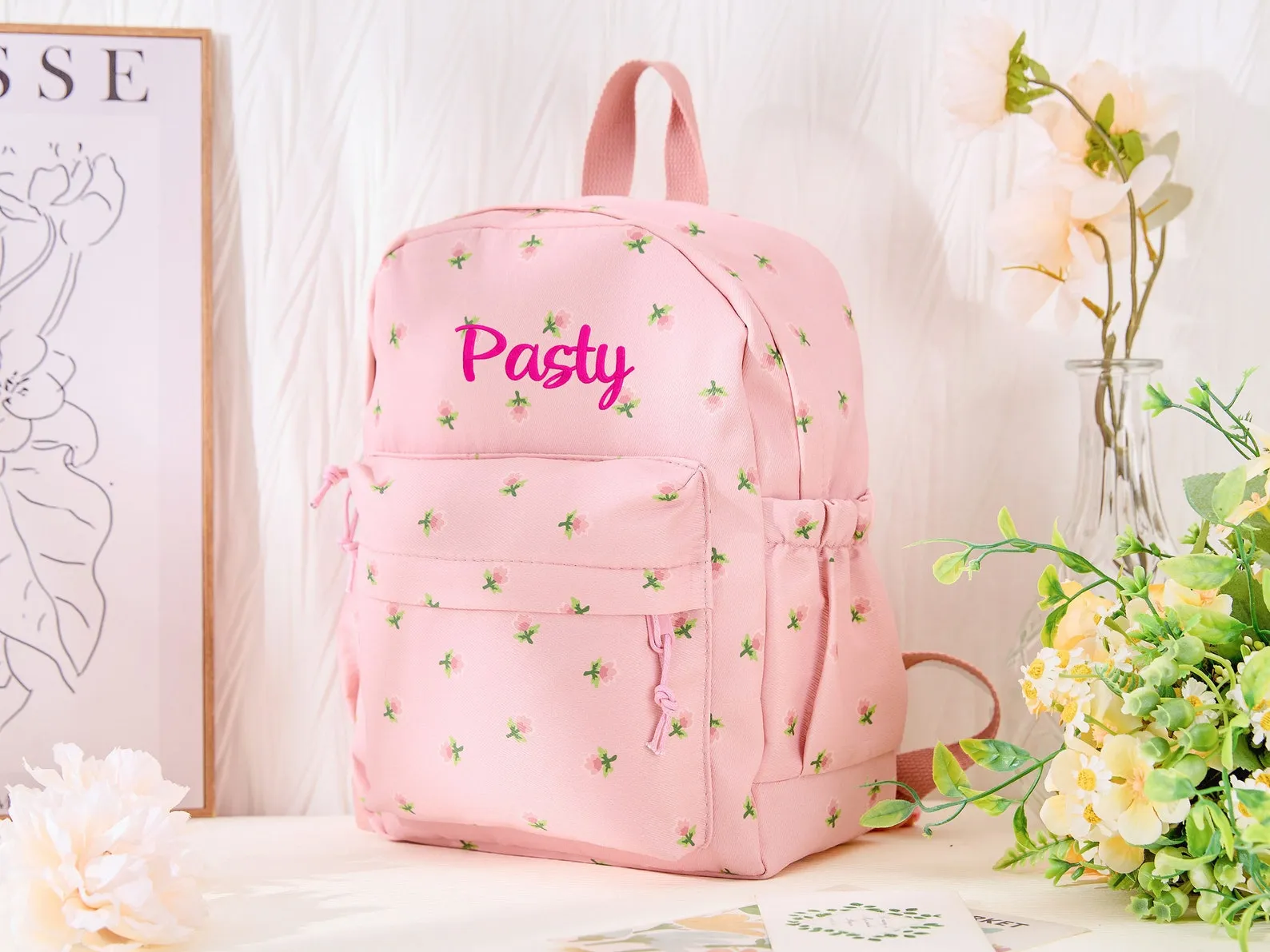 Personalized School Bag for Kids, Custom Name Toddler Backpack,Embroidered Backpack,Back to School Gifts,Perfect Gift for Toddlers and Girls