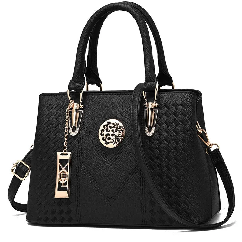 Purpdrank - Famous Designer Luxury Brand Bags Casual Women Leather Handbags Ladies Hand Bags Vintage Female Purse Fashion Shoulder Bags