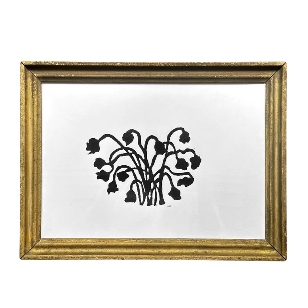 "Flower Arrangement" in an Antique Frame