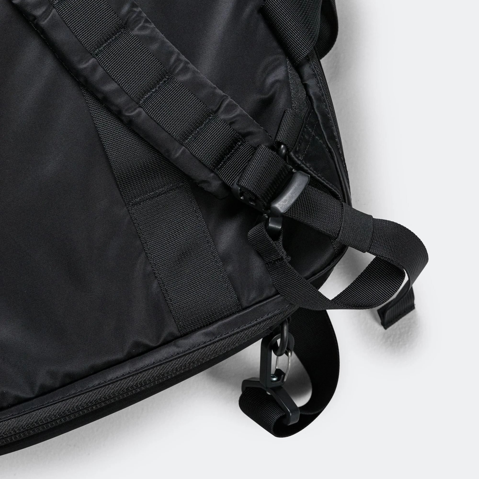 Recycled Nylon Twill 3-Way Bag - Black