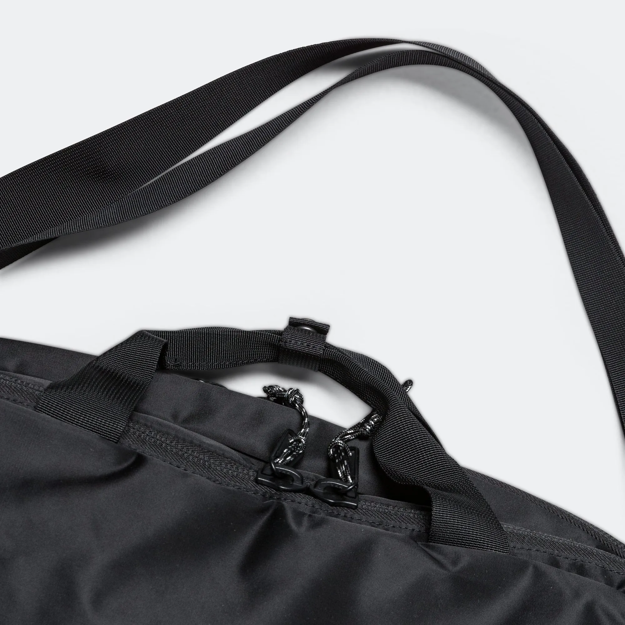 Recycled Nylon Twill 3-Way Bag - Black