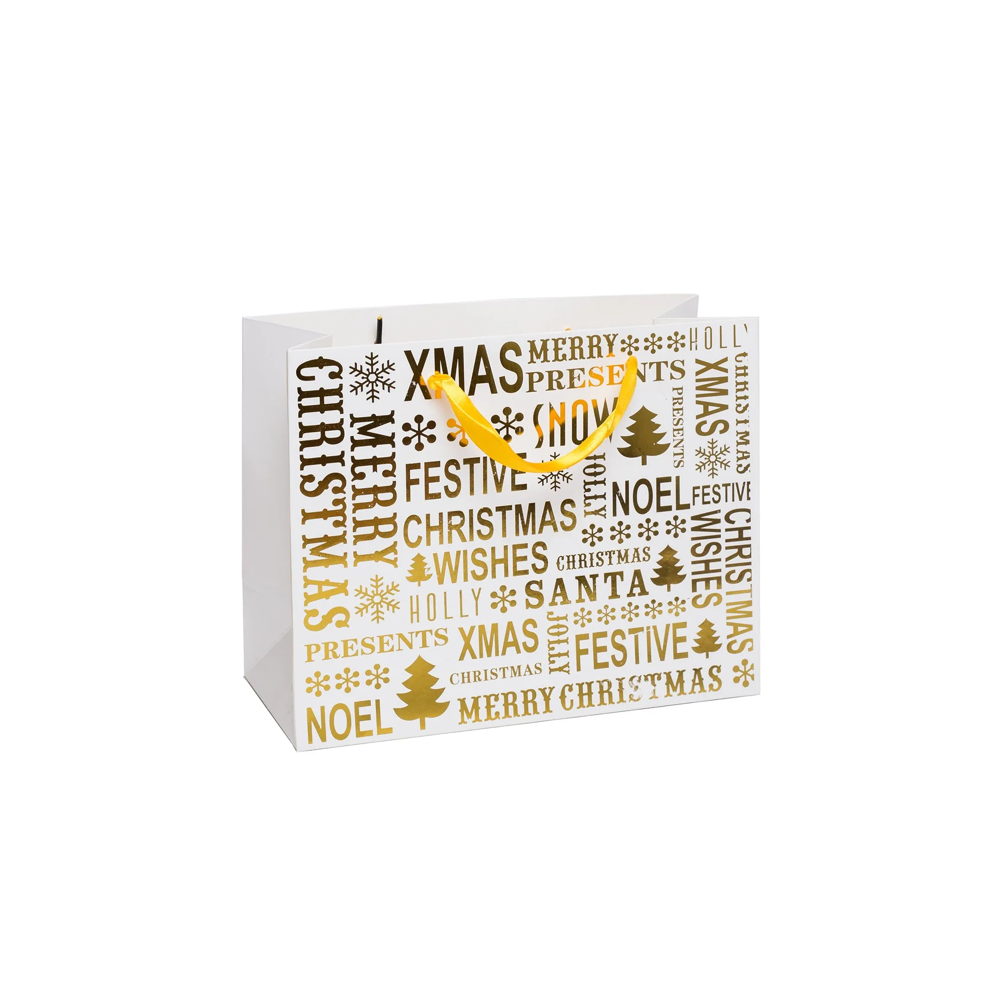 Red & Gold Christmas Gift Bag - Set of 4