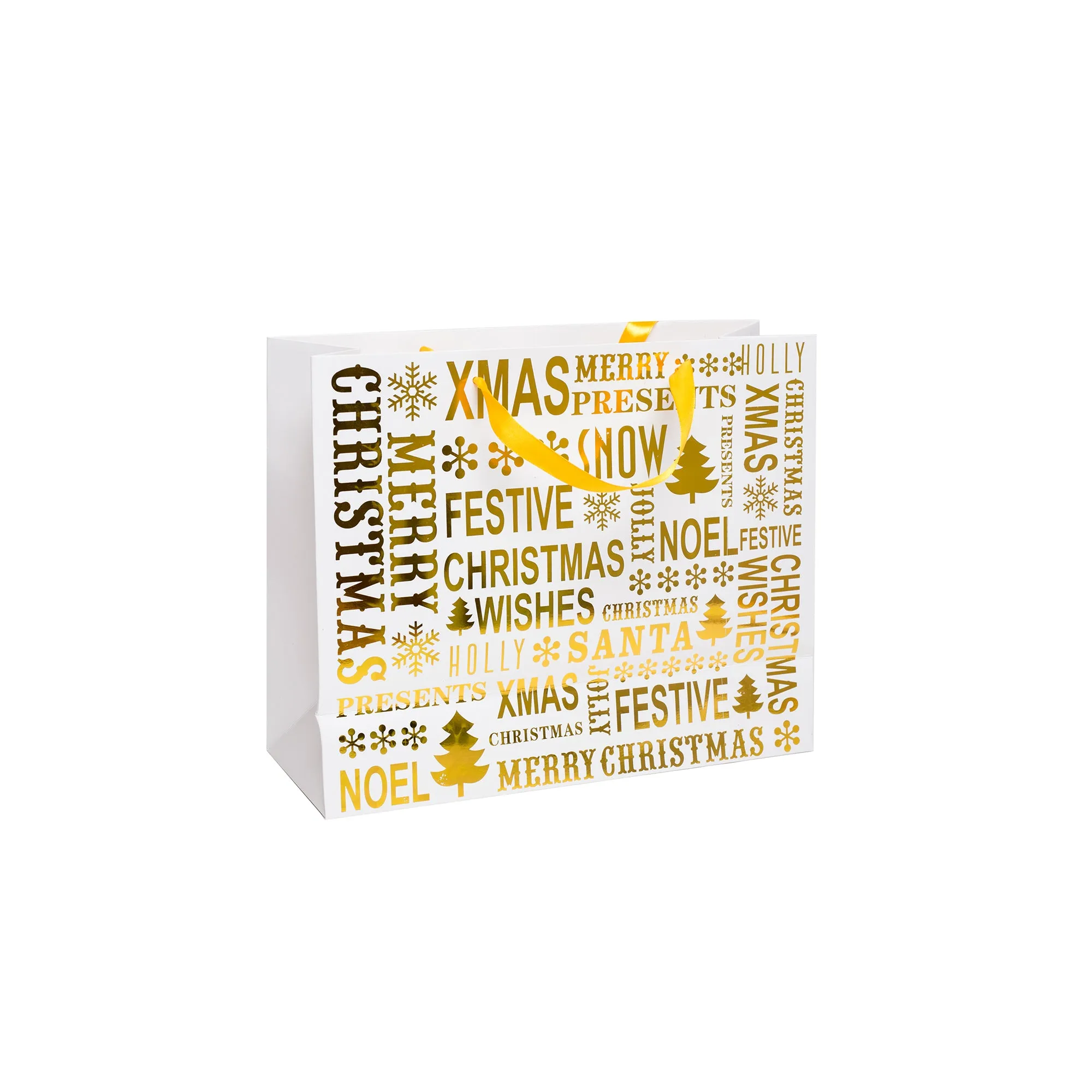 Red & Gold Christmas Gift Bag - Set of 4