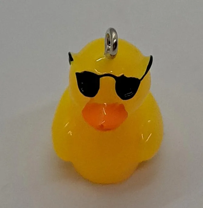 Rubber ducky charm necklace