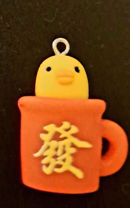 Rubber ducky charm necklace