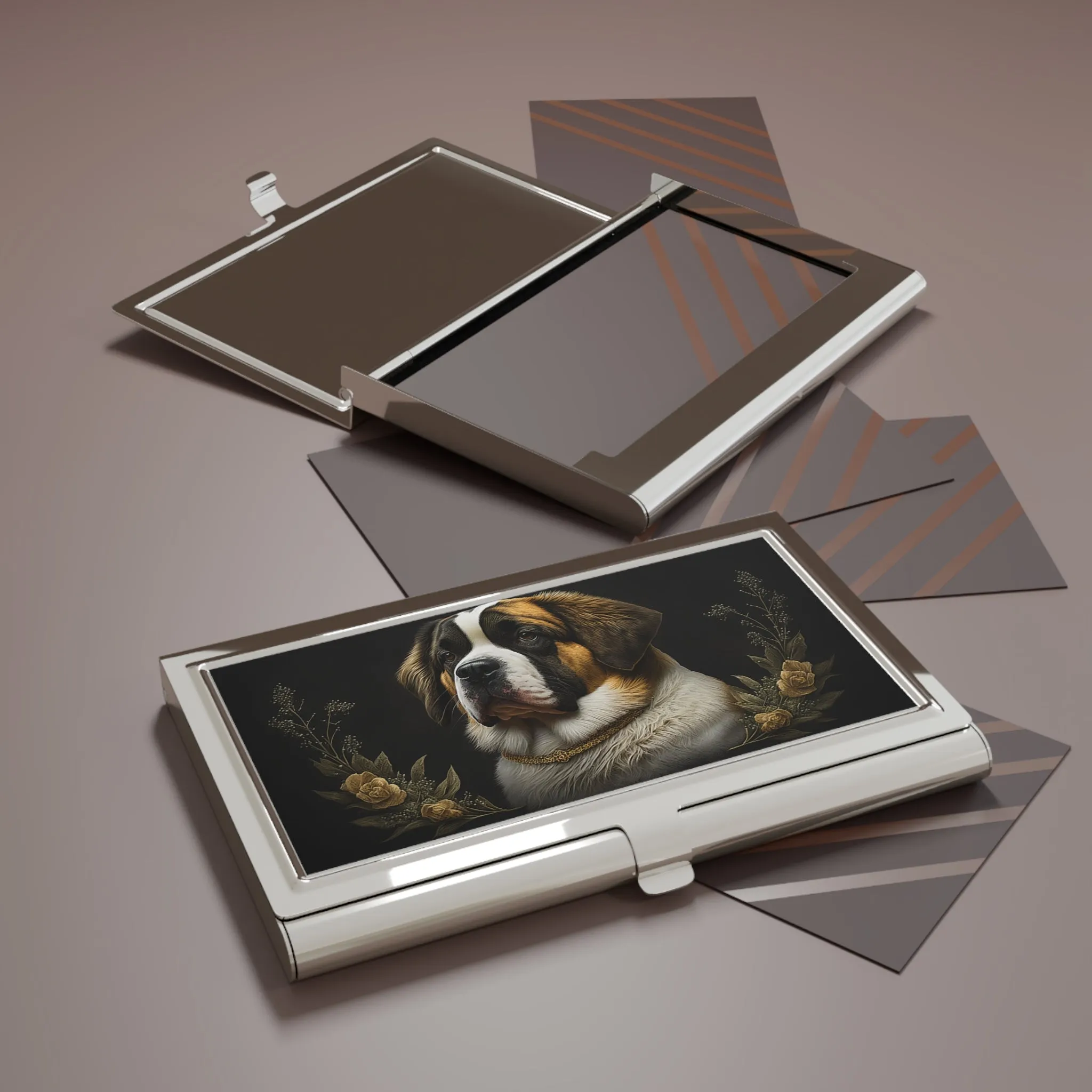 Saint Bernard Business Card Holder