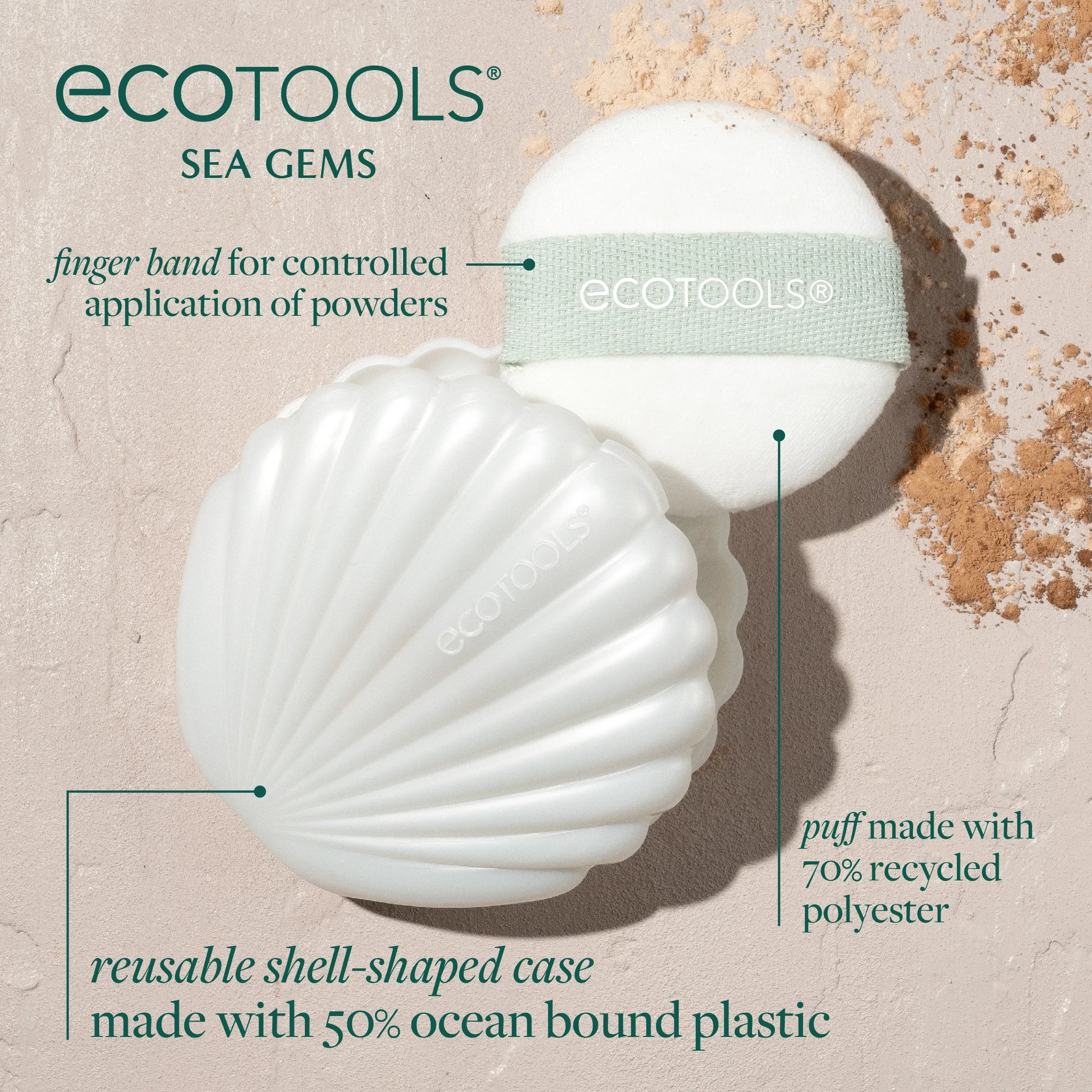 Sea Gems Pearl Puff   Case