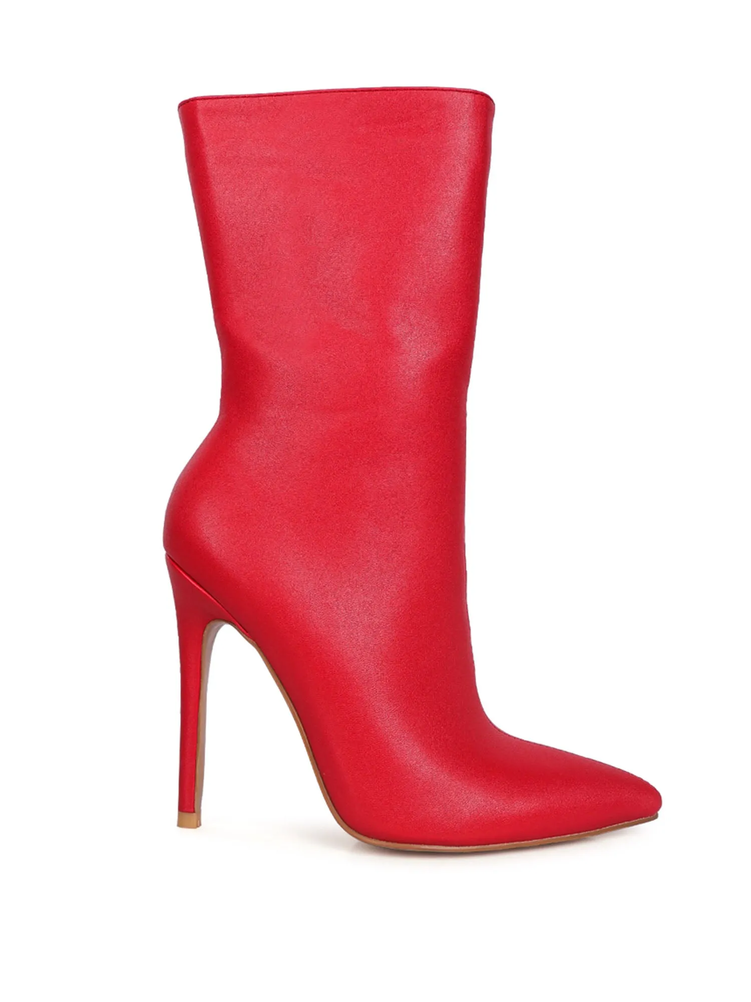 Sleek Mid Calf Bootie