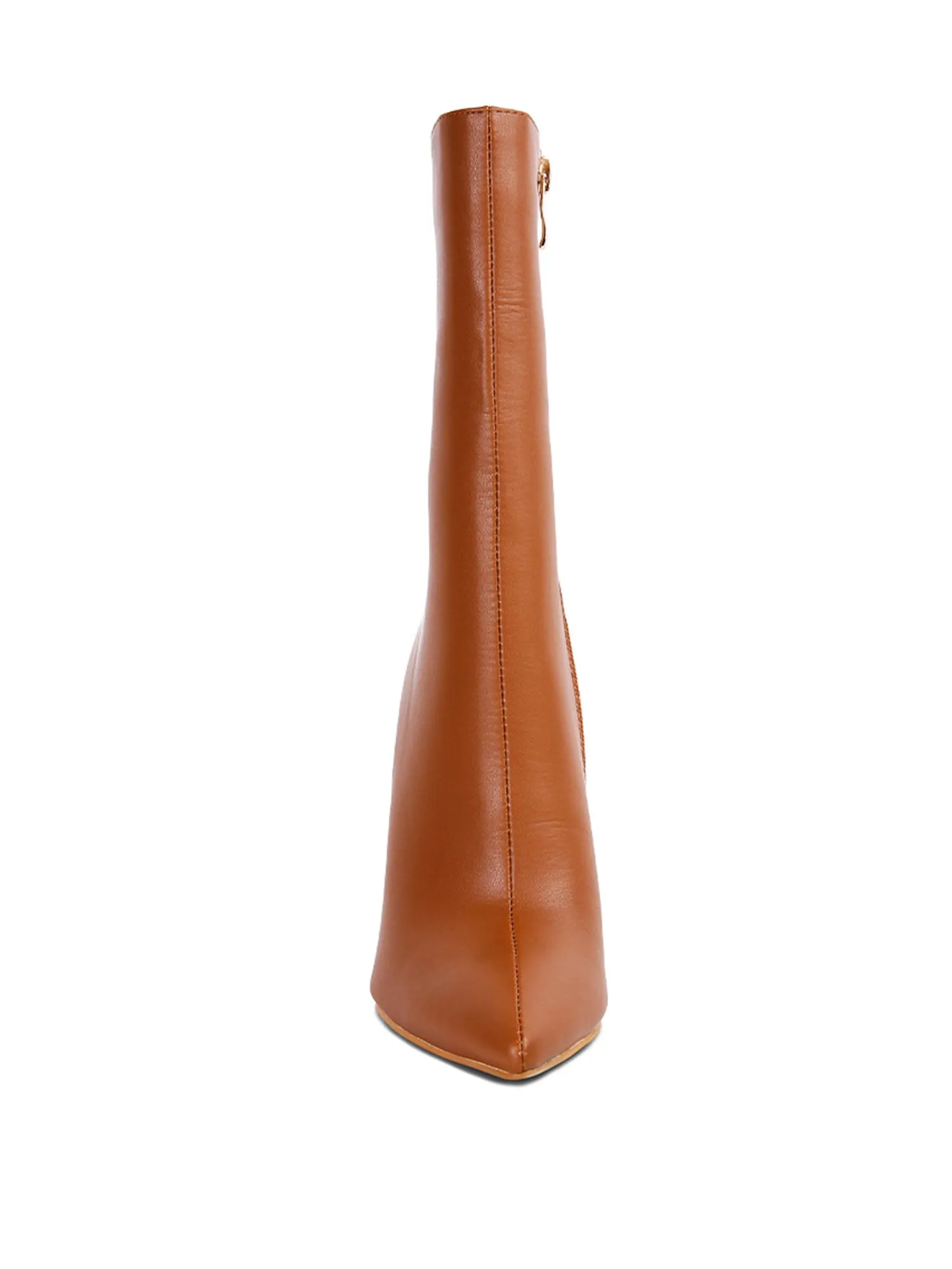 Sleek Mid Calf Bootie