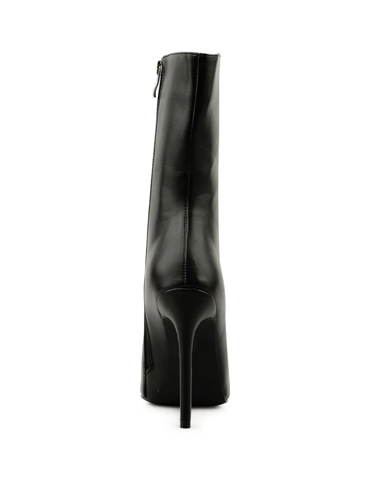 Sleek Mid Calf Bootie