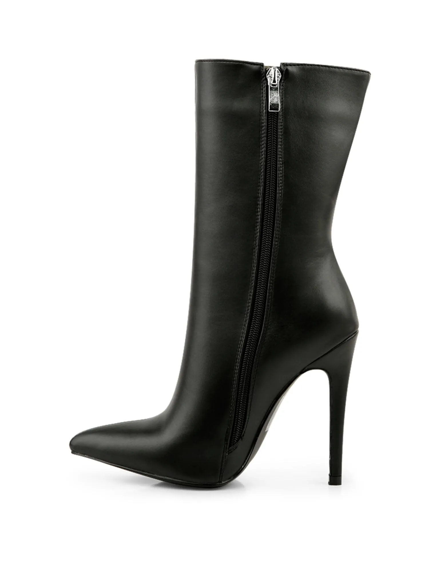 Sleek Mid Calf Bootie