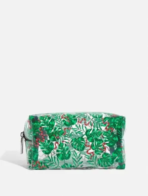 Snake Palm Makeup Bag