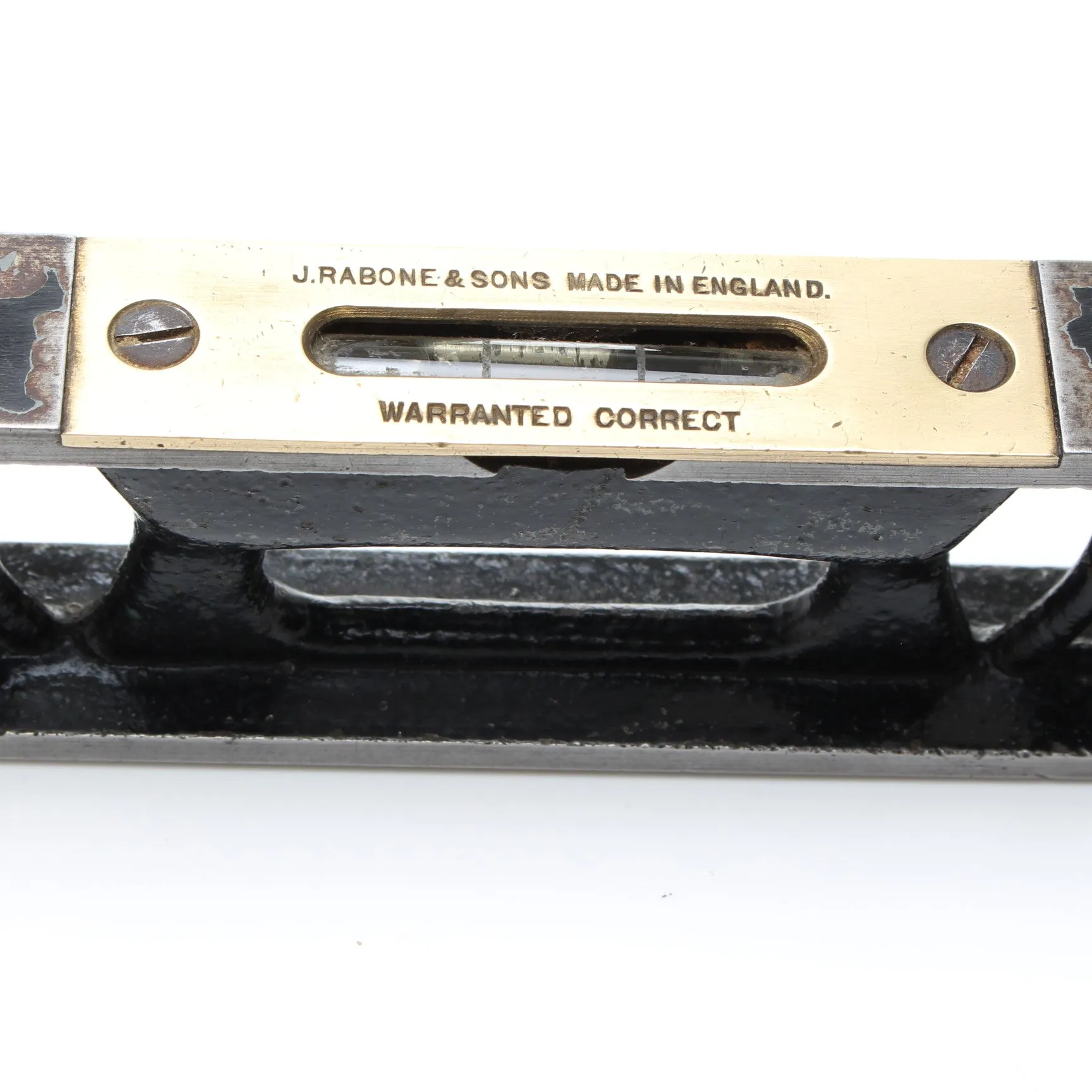SOLD: Old Ornate Rabone Spirit Level – 9 inch