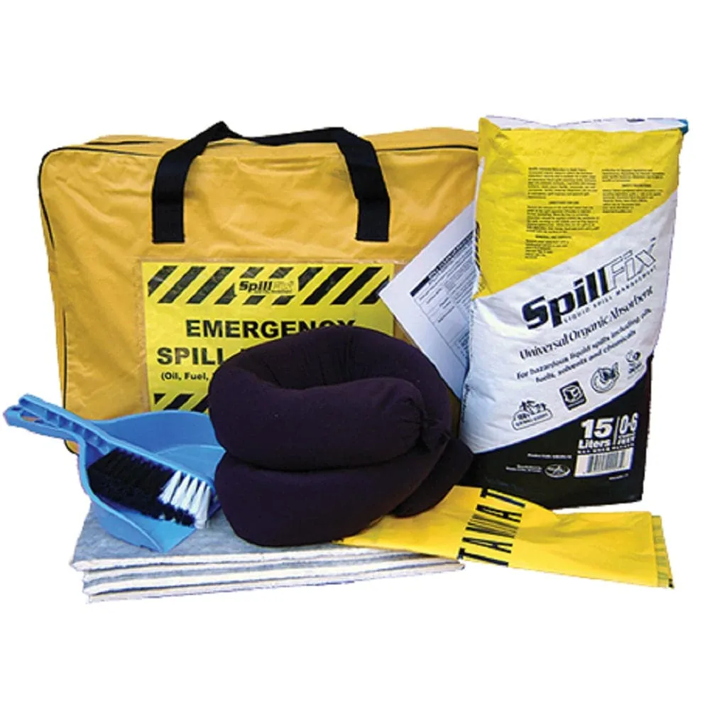 SpillFix FXSKBAG 15L Emergency Transport Spill Kit