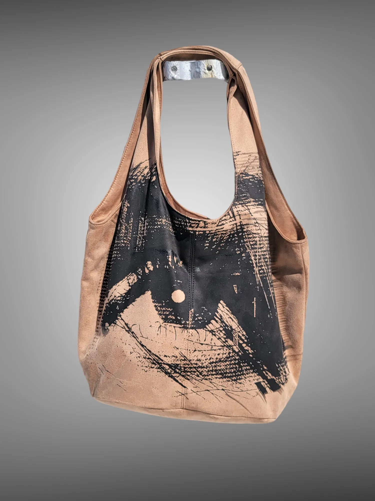 Suede  Eye Bucket bag