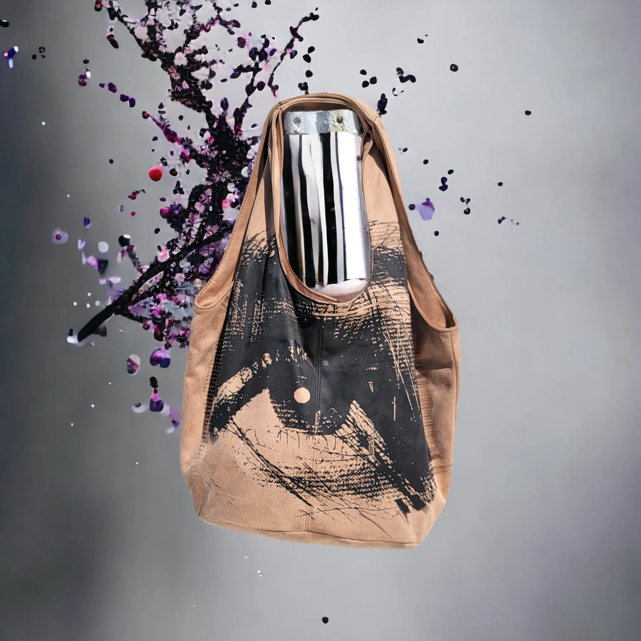 Suede  Eye Bucket bag