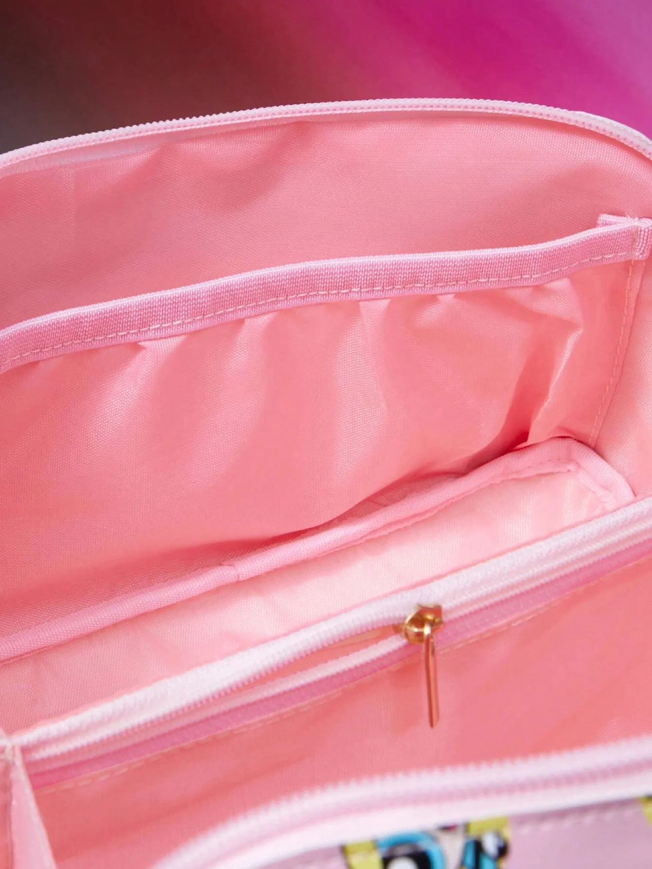 THE POWERPUFF GIRLS X SHEIN Cute Full Printed Cosmetic Bag