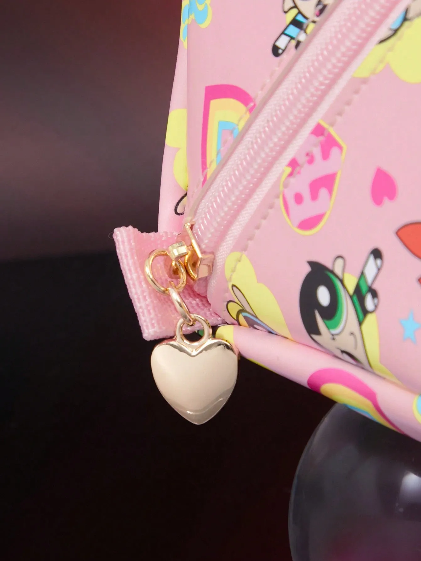 THE POWERPUFF GIRLS X SHEIN Cute Full Printed Cosmetic Bag