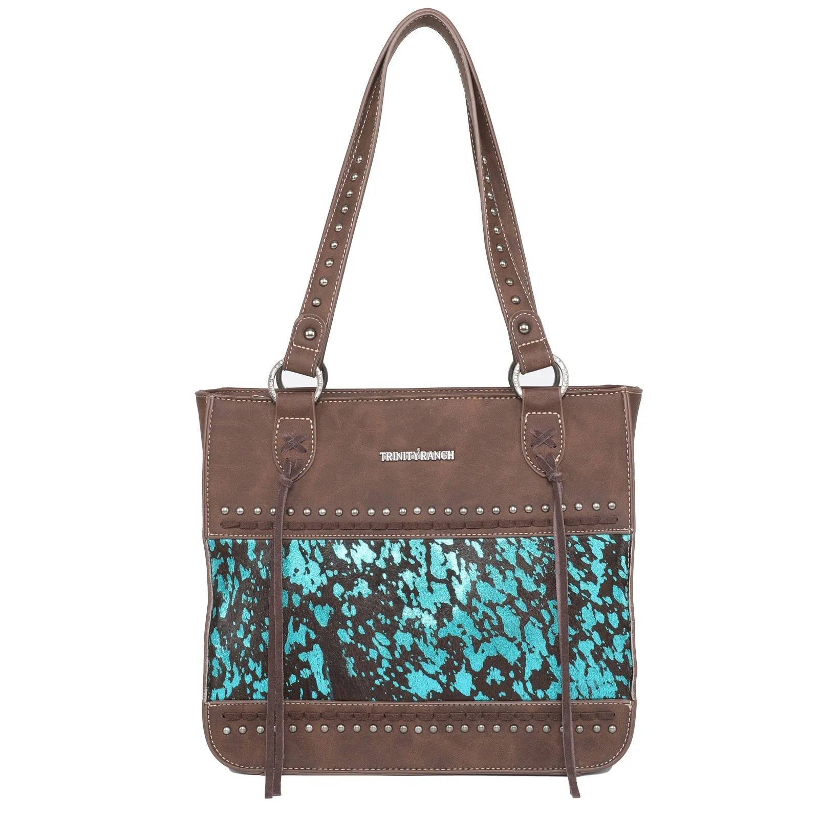 Trinity Ranch Hair On Cowhide Collection Concealed Carry Tote