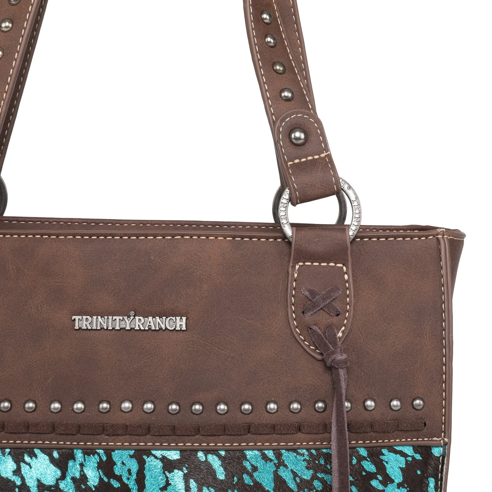 Trinity Ranch Hair On Cowhide Collection Concealed Carry Tote