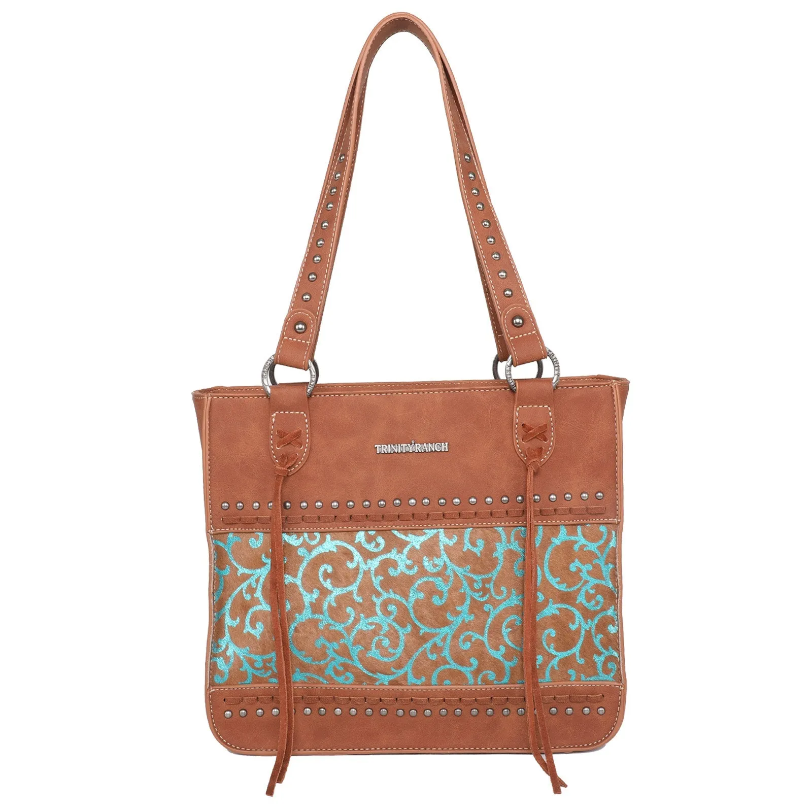 Trinity Ranch Hair On Cowhide Collection Concealed Carry Tote