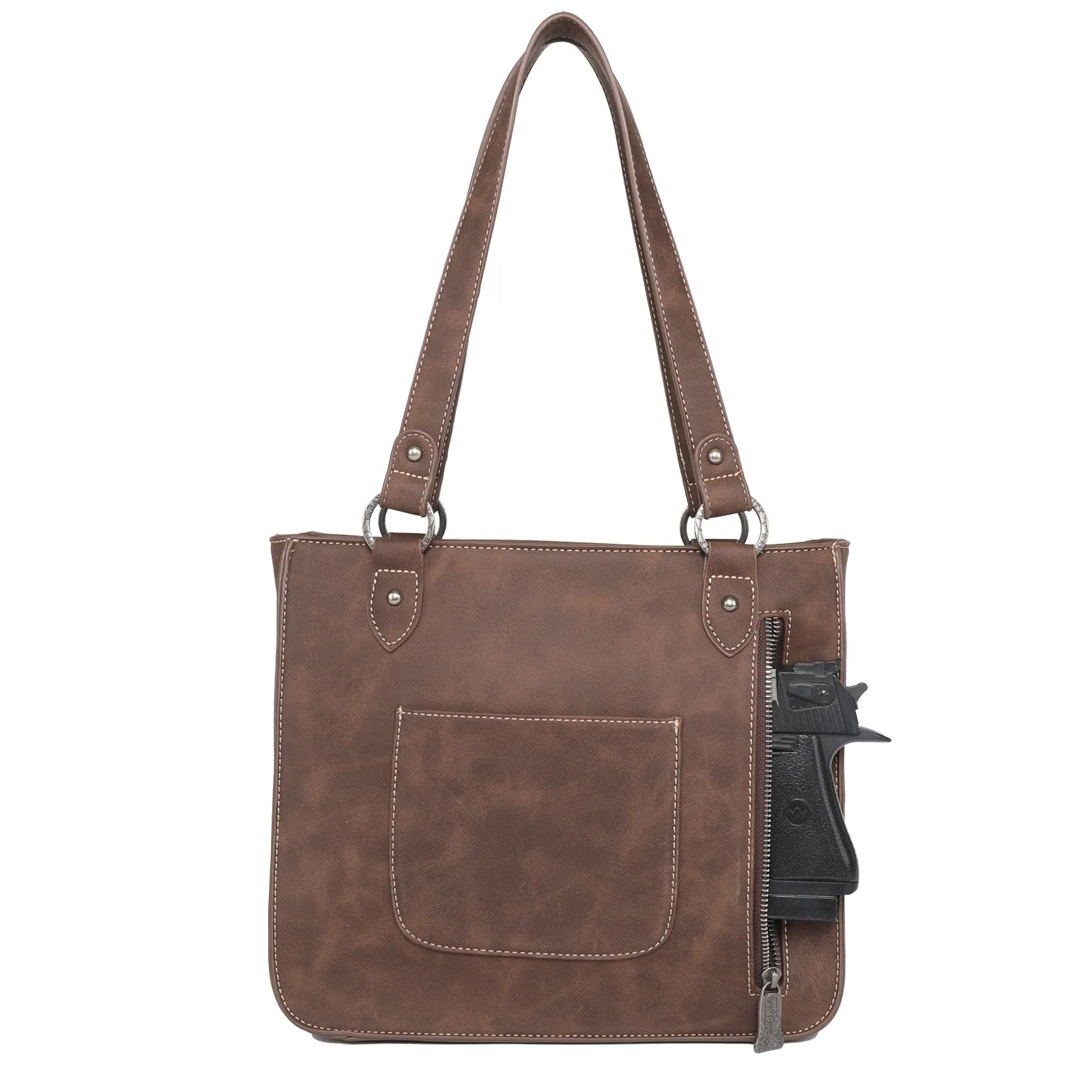 Trinity Ranch Hair On Cowhide Collection Concealed Carry Tote