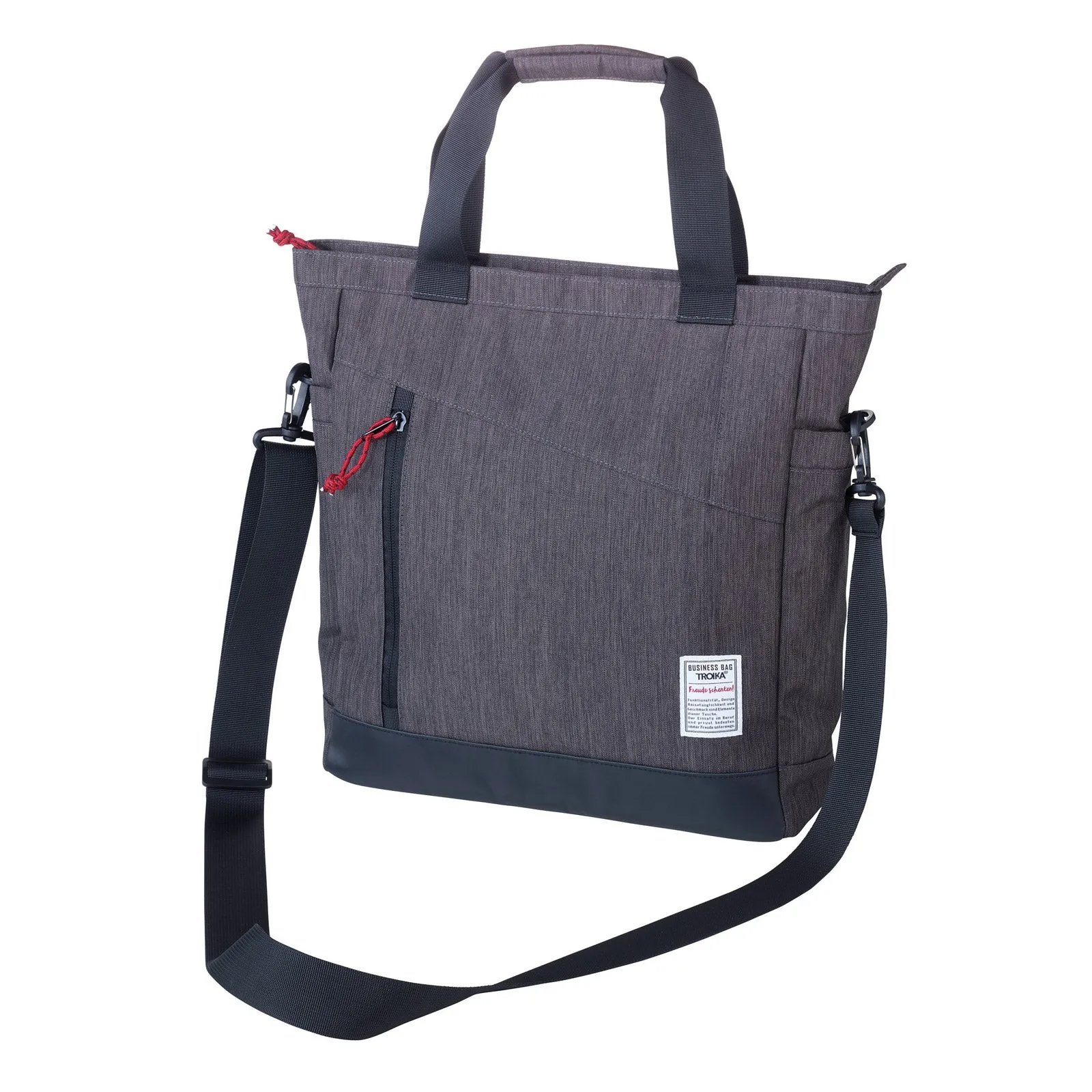 Troika Shoulder Tote Bag for Books Laptops and More