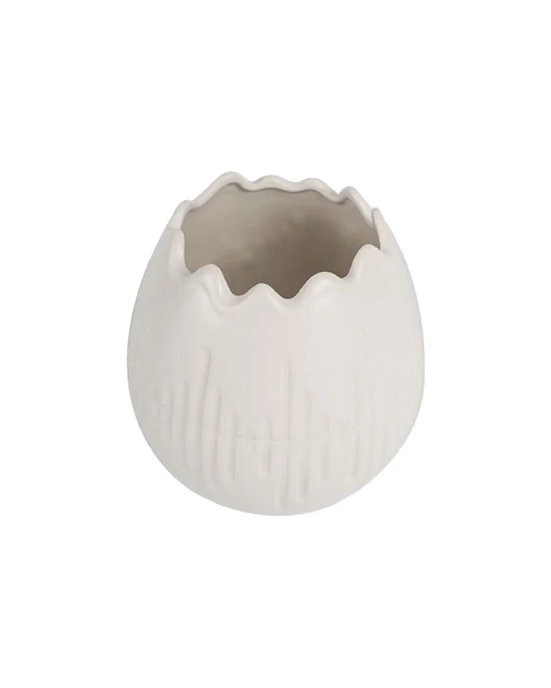 Vase, Engraved, White, Ceramic