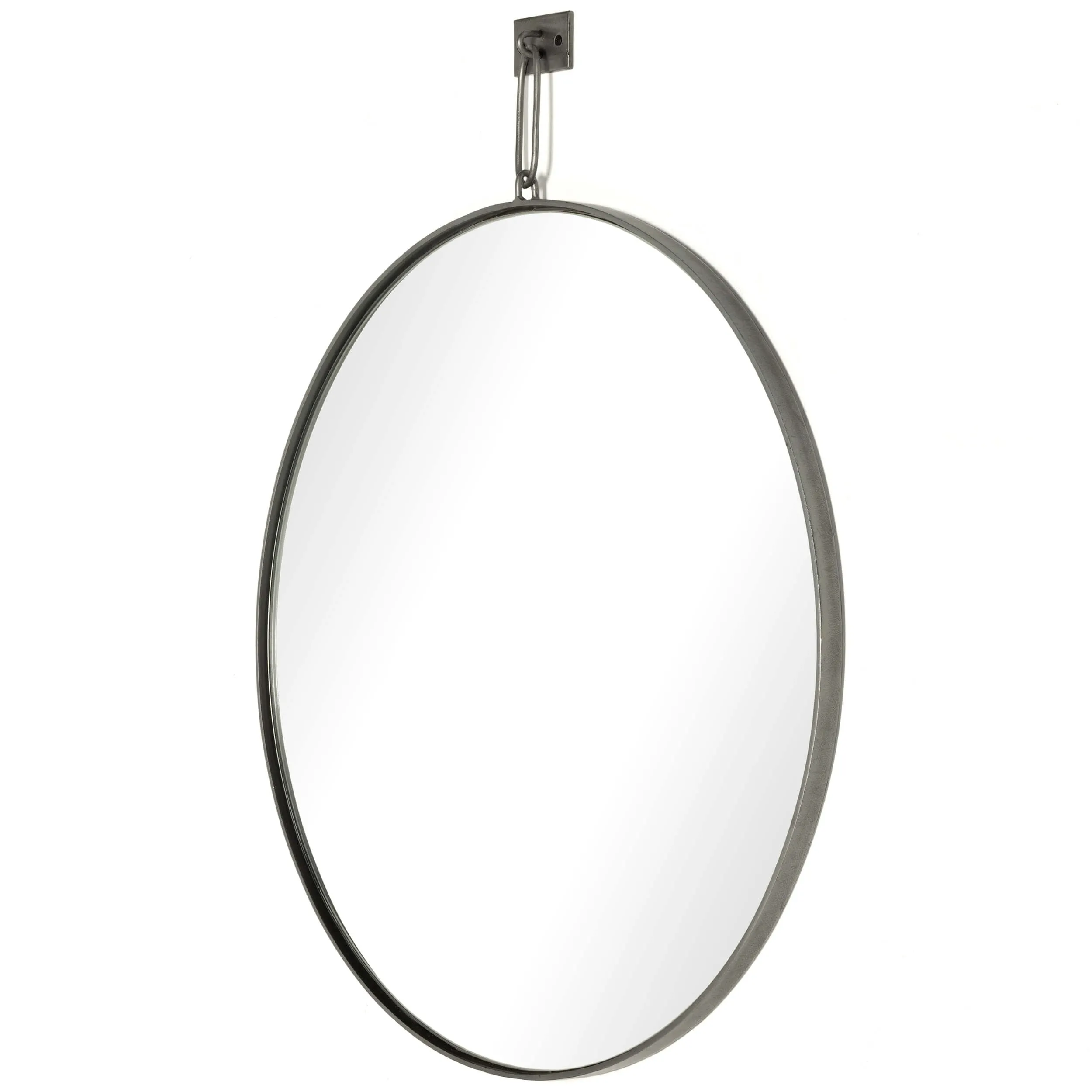 Vina Mirror, Antique Silver