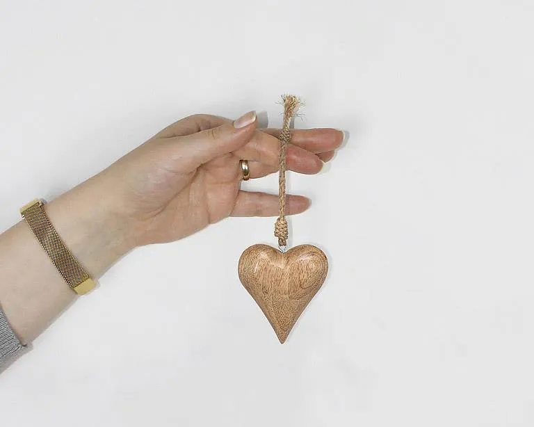 Wood Heart Ornament